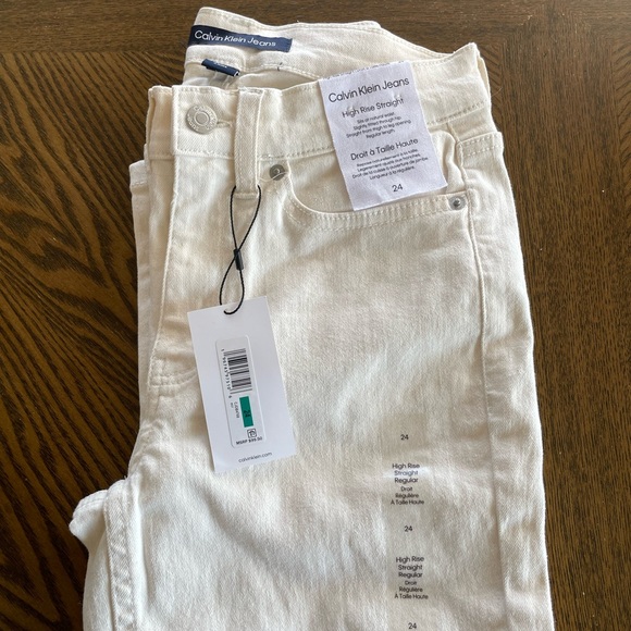 CALVIN KLEIN JEANS High Rise Straight | 24 - Picture 1 of 3